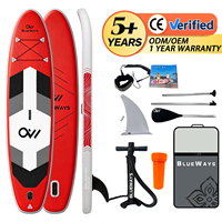 SUP gonflable tout-terrain haut de gamme 11' avec pompe électrique et construction rigide en Drop Stitch, 33'' extra large pour le yoga et le tourisme