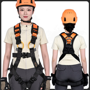 Arnés de seguridad de cuerpo completo Xinda, ajustable, de poliéster, con resistencia a la rotura de 1500 kg, para escalada y trabajos en altura. - Product Image 3