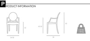 Vente en gros de meubles pour enfants, <span class=keywords><strong>fauteuil</strong></span> à empiler transparent bleu enfants acrylique Pc fantôme chaises en plastique - Product Image 6