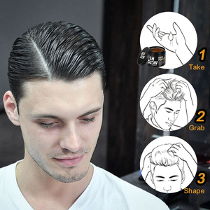 NISHGLOW Base d'eau brillante tenue moyenne Cologne hommes coiffant la cire pour cheveux pommade crème pâte pour OEM - Product Image 6