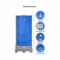 Toilettes mobiles préfabriquées anti-corrosion du fournisseur chinois – Toilettes portables en HDPE durables, légères et à assemblage rapide pour l'extérieur