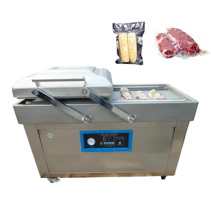 Machine d'emballage sous vide alimentaire électrique à double chambre modèle DZ-500, usage commercial, 220V/380V, automatique, acier inoxydable 304 - Product Image 1
