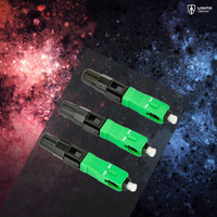 Conectores de Fibra Óptica SC/APC de Ensamblaje Rápido para Redes WiFi Interiores, Garantía de 1 Año, Rango de Frecuencia 1260-1650nm