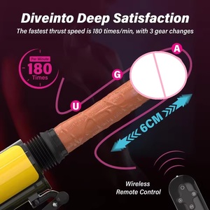 Machines sexuelles de masturbation féminine à télécommande, chauffantes, vibrantes, à poussée automatique, pistolet à gode pour femmes lesbiennes - Product Image 3