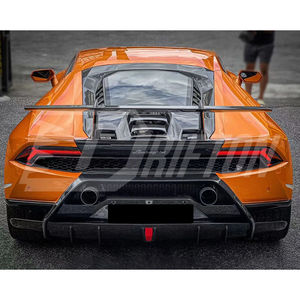 ชุดฝากระโปรงเครื่องยนต์และสปอยเลอร์หลังทำจากคาร์บอนไฟเบอร์แห้ง DRIFTON Performante สำหรับ Lamborghini Huracan LP610 LP580 EVO STO Tecnica - Product Image 5