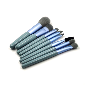 कस्टम लोगो हिप्पोकैम्पस आंखों का चेहरा ब्लश पाउडर 8 पीसी पेशेवर नायलॉन लकड़ी हैंडल कंटूर ब्रश सेट - Product Image 2