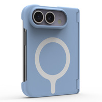 Étui de téléphone PC doux au toucher de haute qualité pour iPhone Duo avec support pliable, coque de protection fine