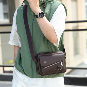 Bolso de Hombro Vintage para Hombre, Bolso Cruzado de Negocios para Mayoristas, Bolso de Cuero PU Duradero e Impermeable - Product Image 4