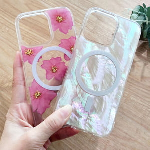 เคสโทรศัพท์ Seashell อีพ็อกซี่,เคสใสสำหรับชาร์จโทรศัพท์มือถือ <span class=keywords><strong>Magsafe</strong></span> สำหรับ <span class=keywords><strong>Iphone</strong></span> 11 <span class=keywords><strong>12</strong></span> 13 Pro Max - Product Image 5