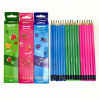 Papeterie promotionnelle parfum fraise HB 2 b crayon crayon en bois Chine gros en vrac parfum personnalisé enfants