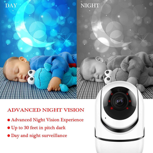 Monitor de Bebé Inalámbrico Digital Panorámico de 360° con Video, 720P HD, Visión Nocturna, Cámara Inteligente para Bebés - Product Image 6