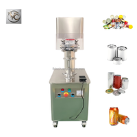 Scelleuse semi-automatique FKJX pour boîtes de conserve, à commande manuelle par bouton, pour l'assemblage boîte et couvercle, idéale pour la scellage de boîtes rondes de bonbons
