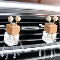 Diffuseur de parfum pour voiture vide, huile essentielle pour voiture, flacon diffuseur suspendu avec clip de ventilation