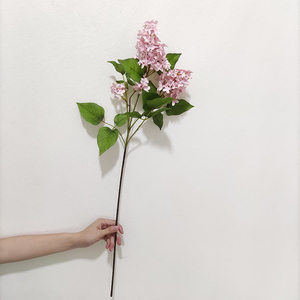 Hoa giả tử đinh hương 3 đầu giá rẻ, chất lượng cao, hoa giả bằng lụa trang trí nhà cửa, đám cưới - Product Image 4