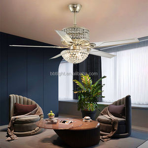 高級クリスタルファンブレード装飾家庭用天井ファンランプ付きメタルLEDリビングルームモダン<span class=keywords><strong>80</strong></span>リモコン70 Hc <span class=keywords><strong>80</strong></span> - Product Image 5