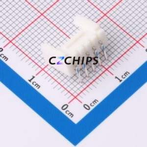 ZX-HY2.0-5PWZ Wire-to-Board Pin Header Bent Lead Through Hole,P=2mm Connector 1x5P 2mm Right Angle Insert HY - Product Image 2