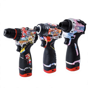 Cordless Drill Set 1/4 In Lithium Battery Rechargeable DIY <b>Crafts</b> <b>Tool</b> Kit - Product Image 1
