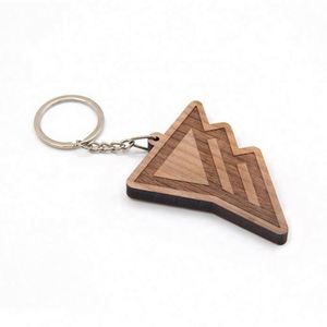 Vente directe d'usine, porte-clés en bois personnalisé avec logo imprimé - Product Image 3