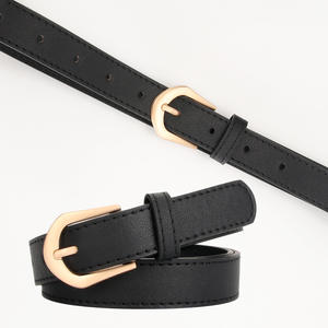 Ceinture Décontractée Femme Style Coréen Simple et Polyvalente en PU Haut de Gamme avec Boucle Ardillon en Alliage Décorative pour Pantalon - Product Image 3