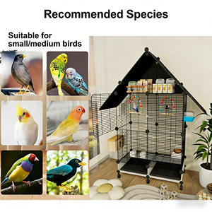 Fabrieksgroothandelsprijs Topkwaliteit Grote Parkietkooi voor Meerdere Vogels Metaaldraad Ruim Binnengebruik Grote Vogelkooien - Product Image 6