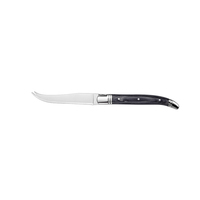 Ensemble de vaisselle durable en acier inoxydable sept pièces avec manche en bois Pakka Types complets Fins de coupe d'aliments pour mariage à domicile