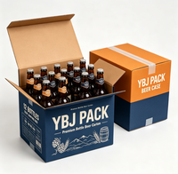 Boîtes en carton ondulé personnalisées pour cocktails Hard Seltzer, emballages fonctionnels pour boissons, cartons pour canettes de boissons pour l'exportation