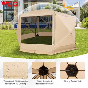 WOQI Toldo <span class=keywords><strong>de</strong></span> Doble Capa para Tres Estaciones, Tipo Recto Plegable, para Hogar y Camping, con Varillas <span class=keywords><strong>de</strong></span> Fibra <span class=keywords><strong>de</strong></span> Vidrio, para Exteriores - Product Image 4