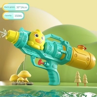 Pistol Air Plastik Anak Motif Bebek dan Katak dengan Satu Nozzle, Lucu untuk Bermain Air di Pantai Musim Panas