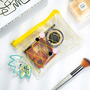 OEM ODM Custom Clear PVC <b>Cosmetic</b> <b>Bag</b> Zippered Makeup Organizer for <b>Travel</b> Accessory - Product Image 2