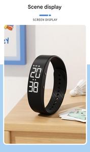 Smart Bracelet Sports Running Step Counting Vibrating Alarm <b>Clock</b> Fitness Tracker Male Female Student Wearable Device - Product Image 3