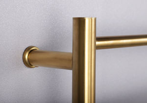 <span class=keywords><strong>Petit</strong></span> <span class=keywords><strong>radiateur</strong></span> électrique en acier inoxydable finition dorée pour serviettes chauffantes - Product Image 3