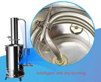 Qiandie 5L/10L/20L Appareil de distillation de laboratoire Eau distillée pour hôpitaux Écoles Boissons Machines à vin pour laboratoires d'utilisation