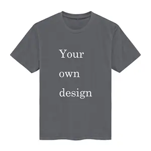 graphic women tshirts manufacturers t-shirts fox unisex plain 100% cotton fabric cotton t shirts custom printing dark grey