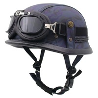 Casque de moto rétro Casque de moto Scooter Vintage Biker Moto Crash Casque de moto Casco