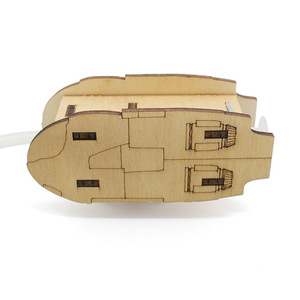 Kit de modelo de submarino de madera para niños, experimento científico, juguete educativo DIY, 7-9 años, montaje manual, sin batería, forma de animal - Product Image 1