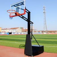 Canasta de Baloncesto Portátil Profesional para Exteriores, Ajustable, con Soporte para Adultos