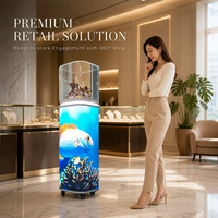Écran publicitaire LED incurvé pour hall d'hôtel, haute luminosité, affichage de bienvenue en intérieur