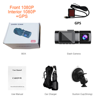 Bonne vision nocturne 1080P caméra de voiture double objectif Cam Recorder FHD Dashcam pour enregistreur vidéo de voiture