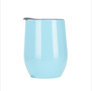 Logo Kustom 360Ml Cangkir Tumbler Berbentuk Telur Kosong Stainless Steel Logam Vakum Dalam Jumlah Besar - Product Image 3