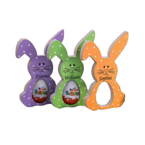Custom <strong>Easter</strong> Wooden Bunny <strong>Kinder</strong> <strong>Egg</strong> Holder Decoration Happy <strong>Easter</strong> Rabbit <strong>Egg</strong> Holder - Product Image 6