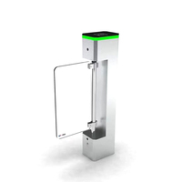 Portillon pivotant rapide en acier inoxydable 304 avec contrôle d'accès infrarouge anti-pincement et prévention des collisions
