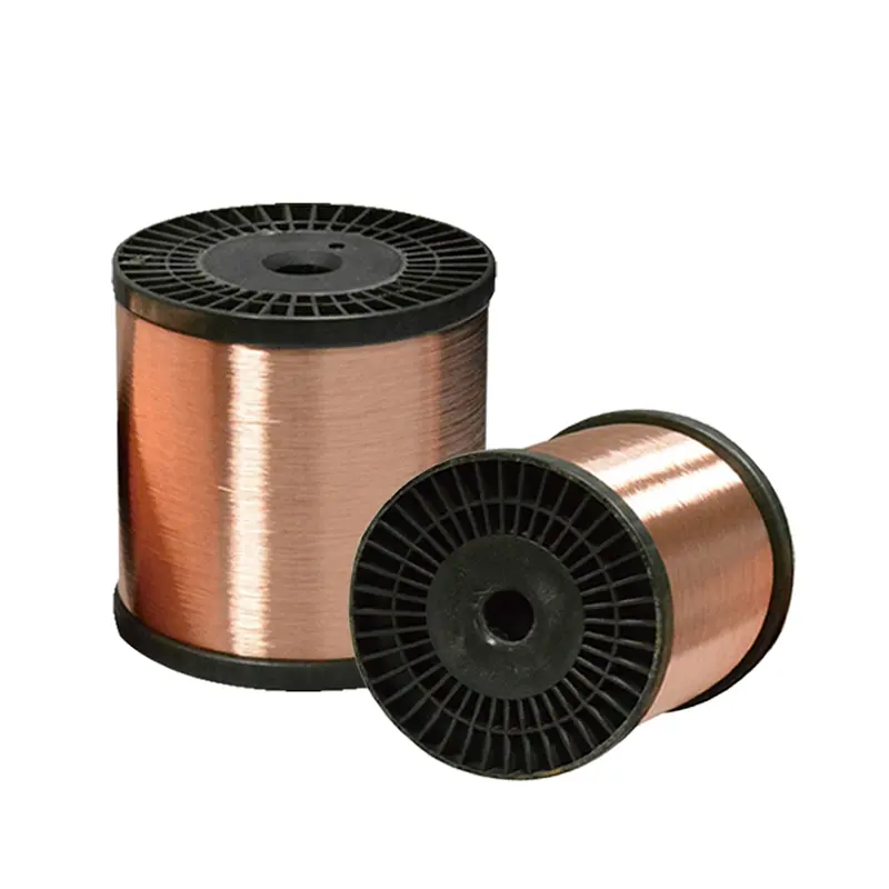 Stranded bare wire 1.2 mm CCA Copper Clad Aluminum for Electric Wire / Network Cable Making 5% copper wire
