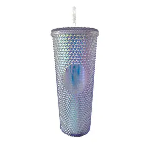 Лидер продаж, большая емкость, соломенная чашка, пластиковая бутылка для воды с крышкой и соломенные кружки премиум-класса с соломинками