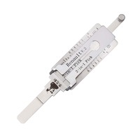 Kit de crochetage et décodage 2-en-1 Lishi V.2 pour Renault, fournitures de serrurerie automobile pour Renault Mégane, Scénic, Koleos