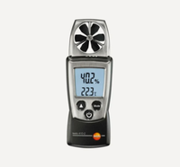 Anémomètre Testo 410-2 d'origine neuf en stock, intégrant la mesure de la vitesse du vent, de la température et de l'humidité