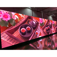 Panneau LED P3.91 intérieur/extérieur 500x500mm incurvé avec connexion par câble, écran LED pour scène, toile de fond pour église