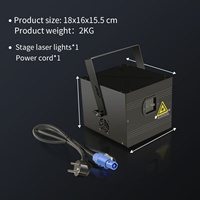 AICPOSE 5W Animasi Laser Dj Club Disco Laser Light Profesional Rgb Laser Light Show untuk Panggung