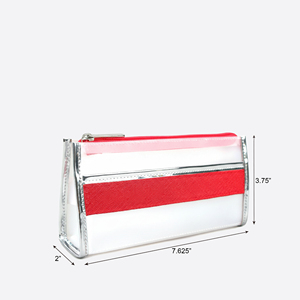 Minimalist Striped EVA <b>Makeup</b> Bag Minimalist Organizer Cosmetic <b>Case</b> Clutch Striped for Bag - Product Image 1