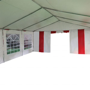 Tende a baldacchino per eventi e fiestività all'aperto in PVC ignifugo, impermeabile e resistente ai raggi UV, di grandi dimensioni (4 <span class=keywords><strong>x</strong></span> <span class=keywords><strong>8</strong></span> m) - Bianche e Rosse - Product Image 3