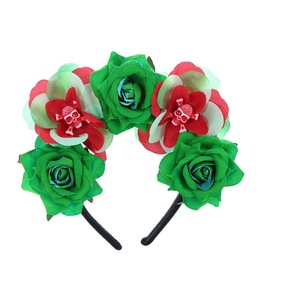 Diadema HLC para Fiesta del Día <span class=keywords><strong>de</strong></span> <span class=keywords><strong>Muertos</strong></span> Mexicano, Accesorios para el Cabello con Calaveras y Rosas para Halloween, Corona para Fiestas y Festivales - Product Image 1